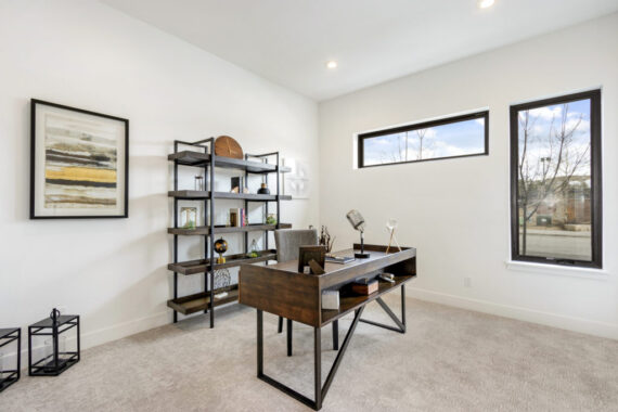 Furnished office within model home at Rendezvous