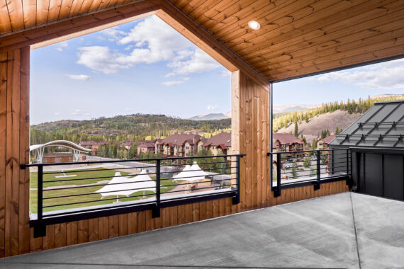 Rooftop with view of Winter Park, CO